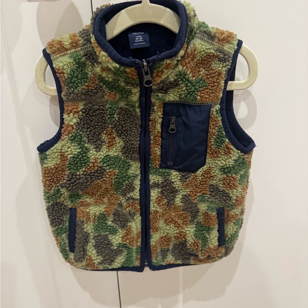 GAP Kids Multicolor Fleece Vest